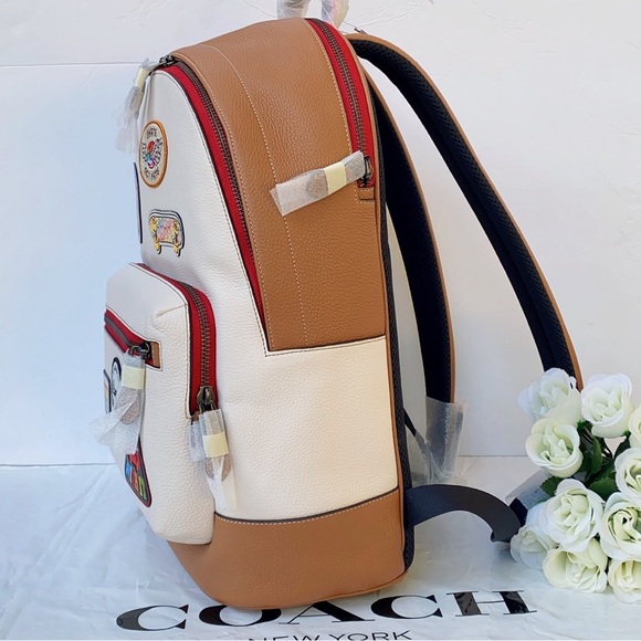 NWT Coach West Backpack With Patches cj512 - Picture 2 of 11